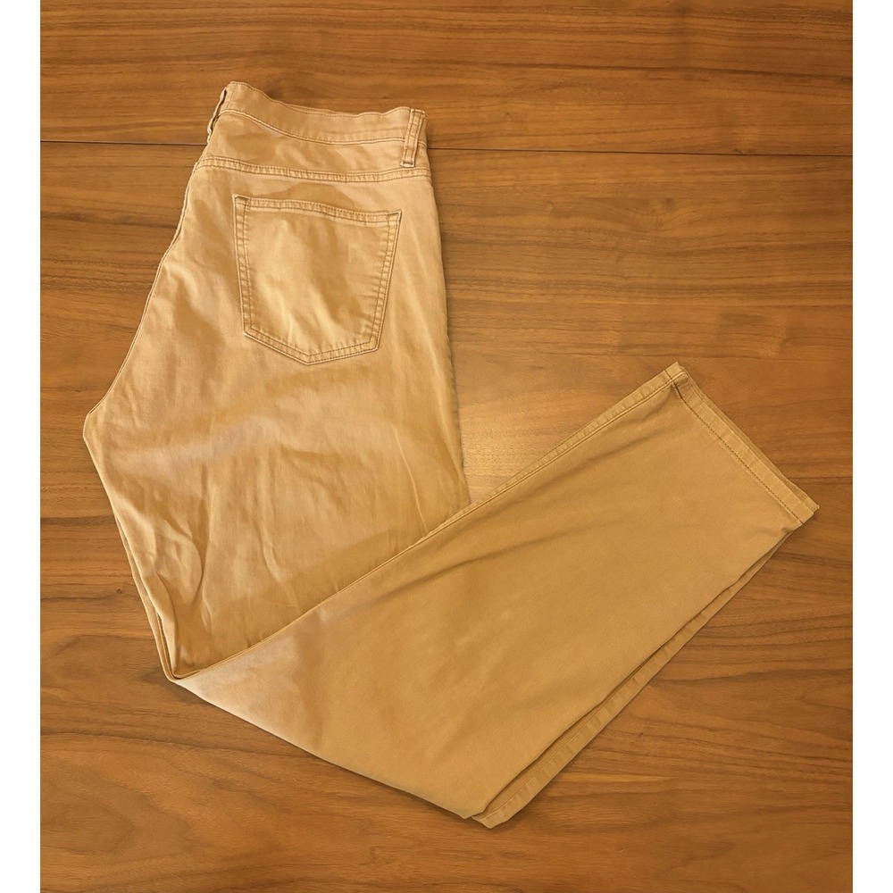 Flint And Tinder Straight Fit Pants Mens 34x31 Tan Brown Chino Jean Huckberry